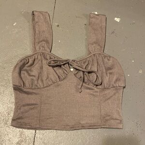 Small crop top grey